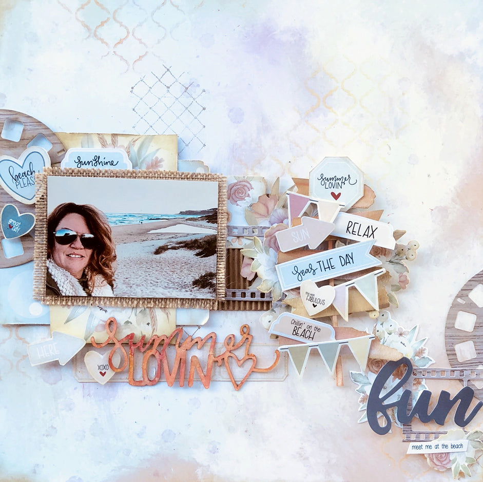 Scrapbook Page Layouts with Seas, Please Collection by Creative