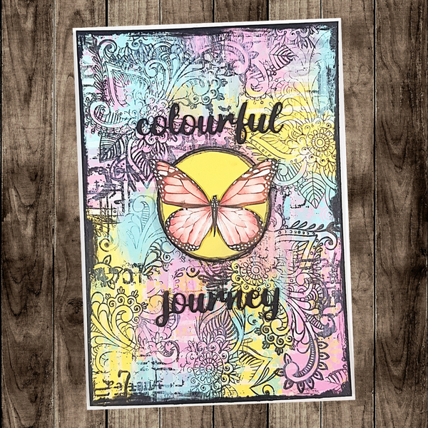 Colourful Journey Art Journal Page - Farrel Tailor - Uniquely Creative