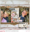 BEACH VIBES SCRAPBOOKING LAYOUT - SUE PARIS