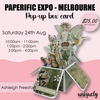 Paperific Melbourne Lesson - Saturday 24 August 2024 - Ashleigh Freeston