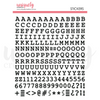 Puffy Black Alpha Stickers - Uppercase