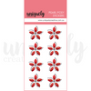 Pearl Posy Stickers - Christmas Red