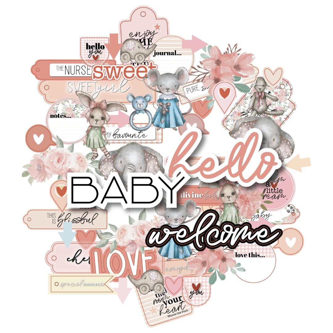 Scrapbook Stickers - Baby Girl